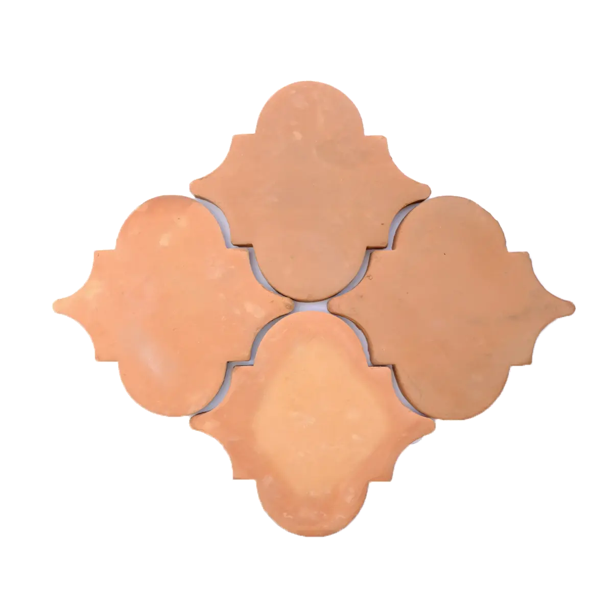Quatrefoil-shaped tiles